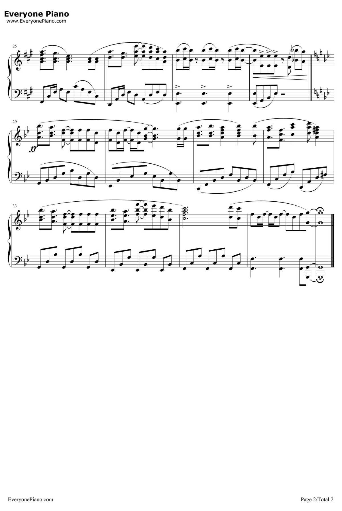 Illuminate钢琴谱-Minami-情热传说theXOP22