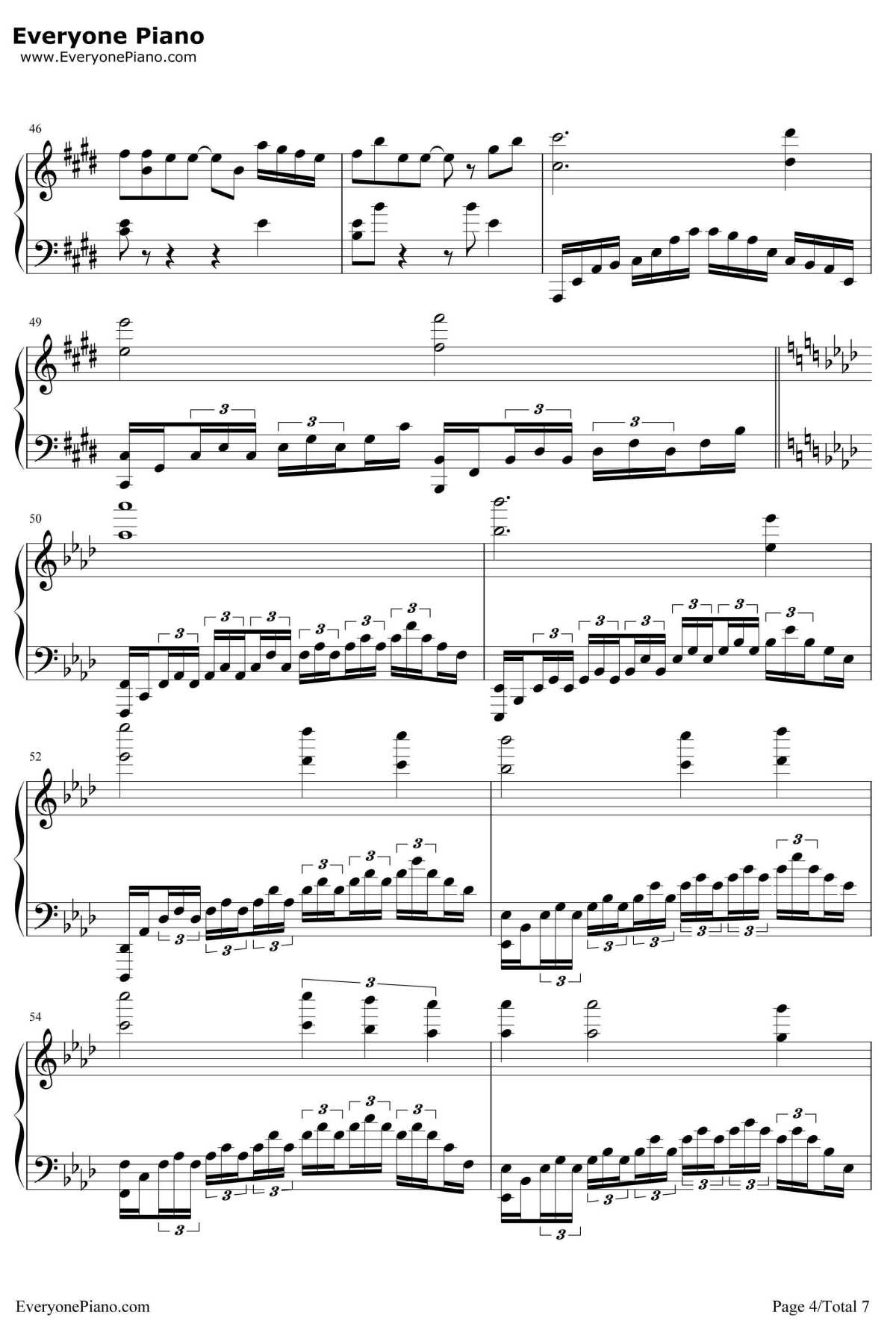 我心永恒钢琴谱-席琳·迪翁-完美版-泰坦尼克号主题曲4