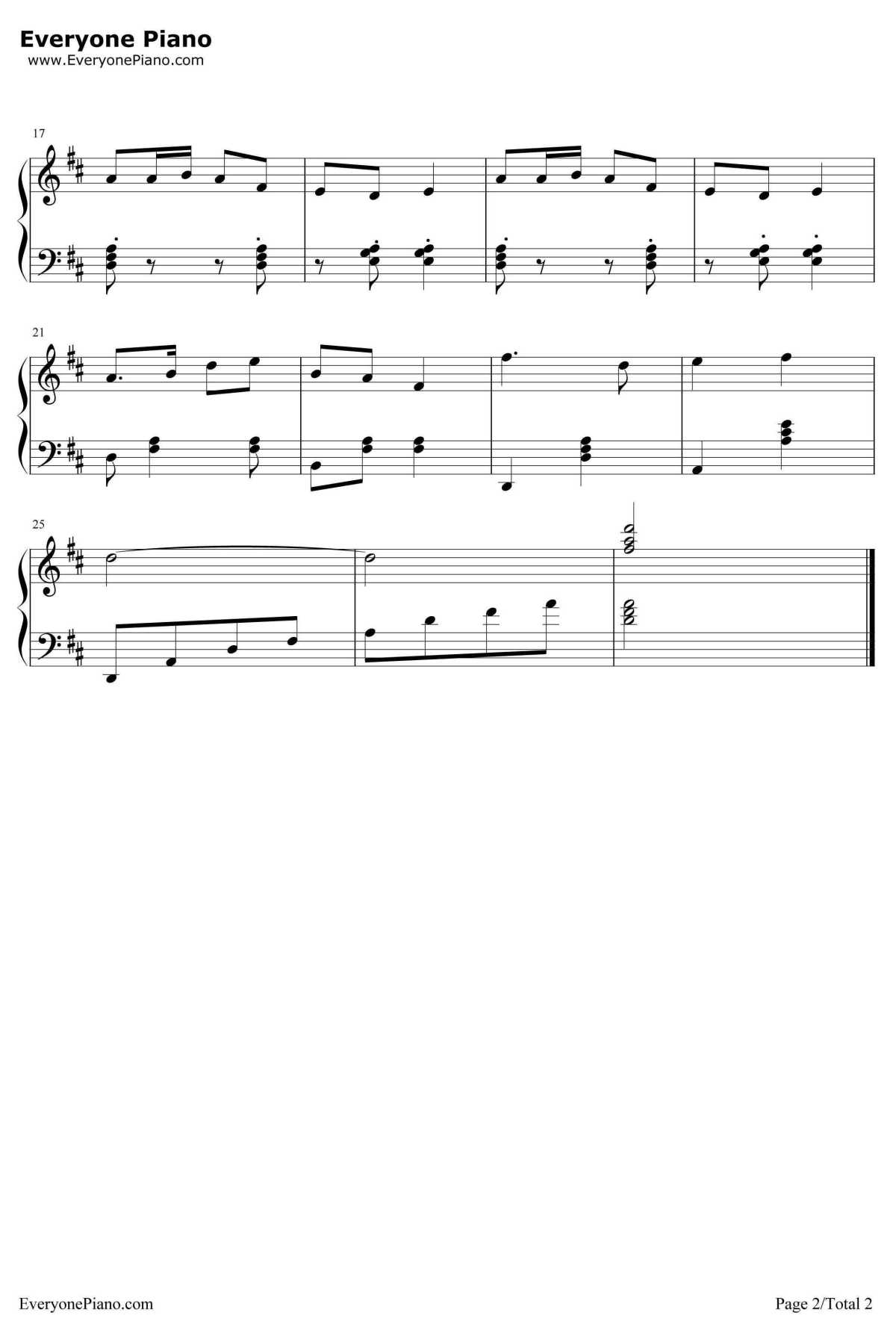 八月桂花遍地开钢琴谱-未知2