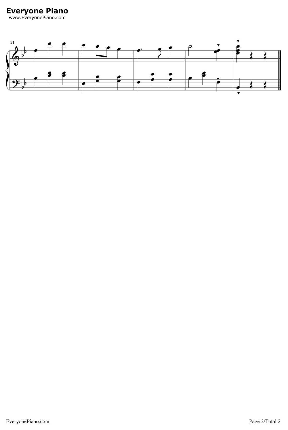 青年友谊圆舞曲钢琴谱-天戈2