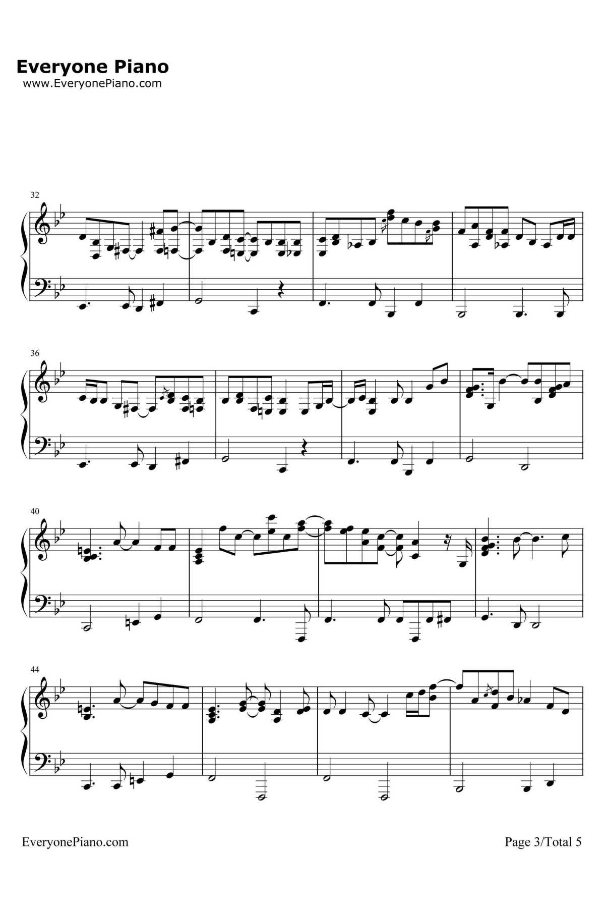 Don't Know Why钢琴谱-NorahJones　诺拉·琼斯　3