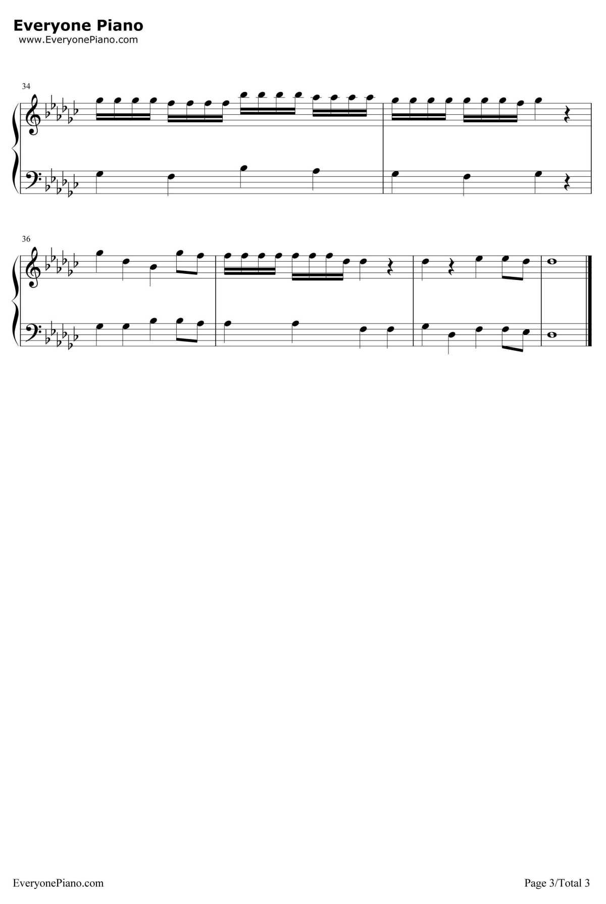 If You钢琴谱--BigBang3