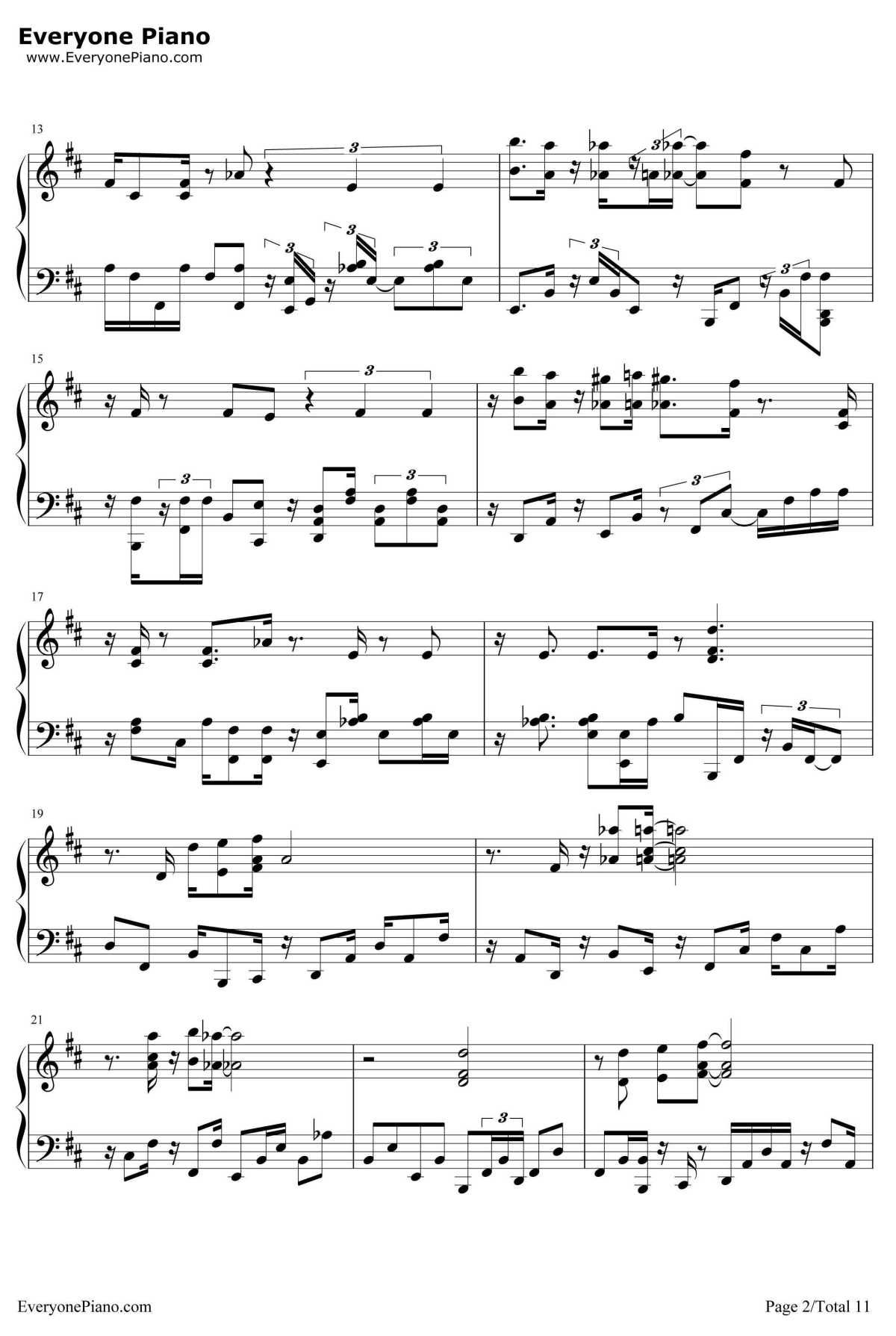 Get Lucky钢琴谱-DaftPunk畅销单曲2