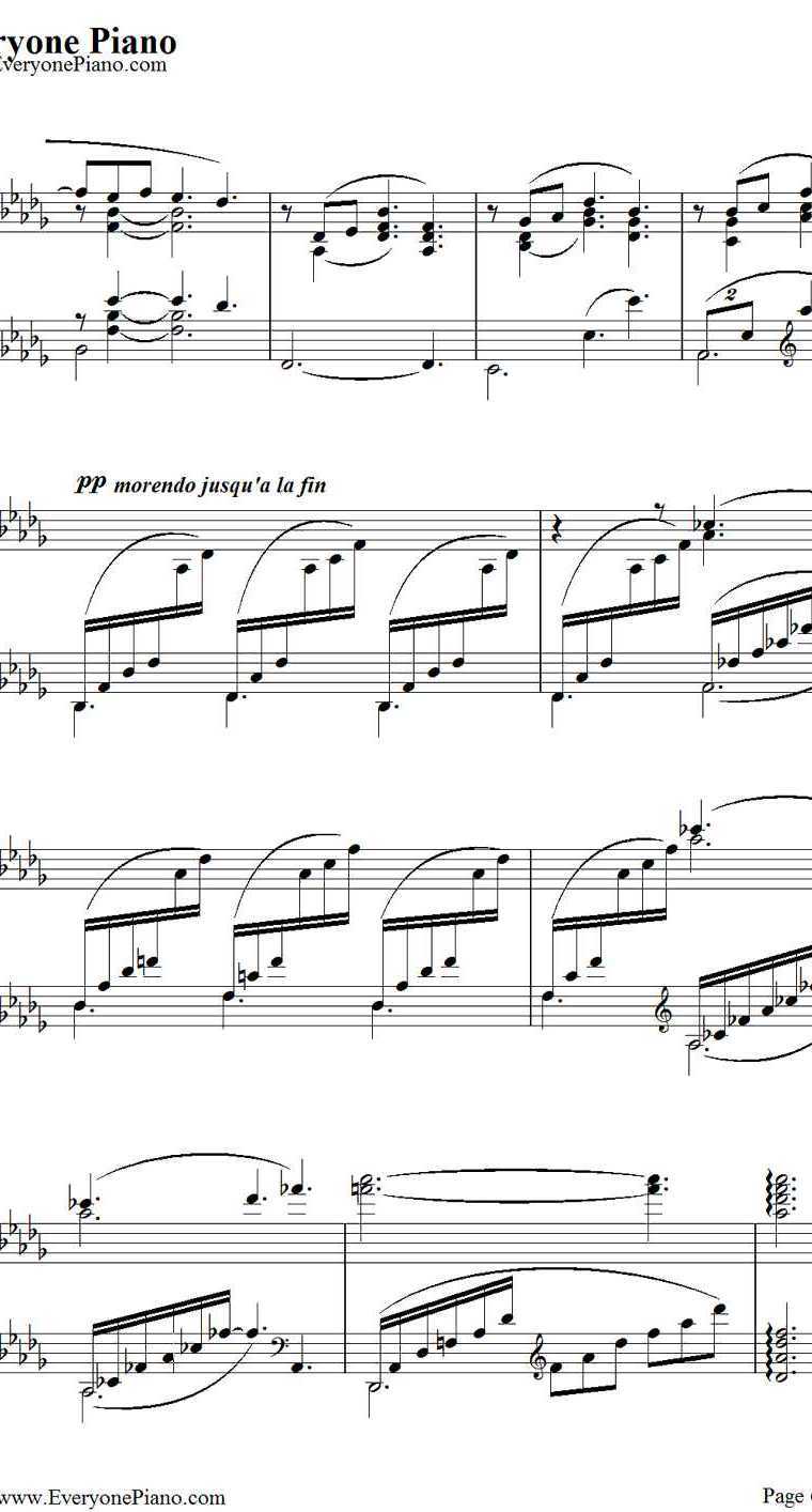 Clair de lune钢琴谱-德彪西（Debussy）6