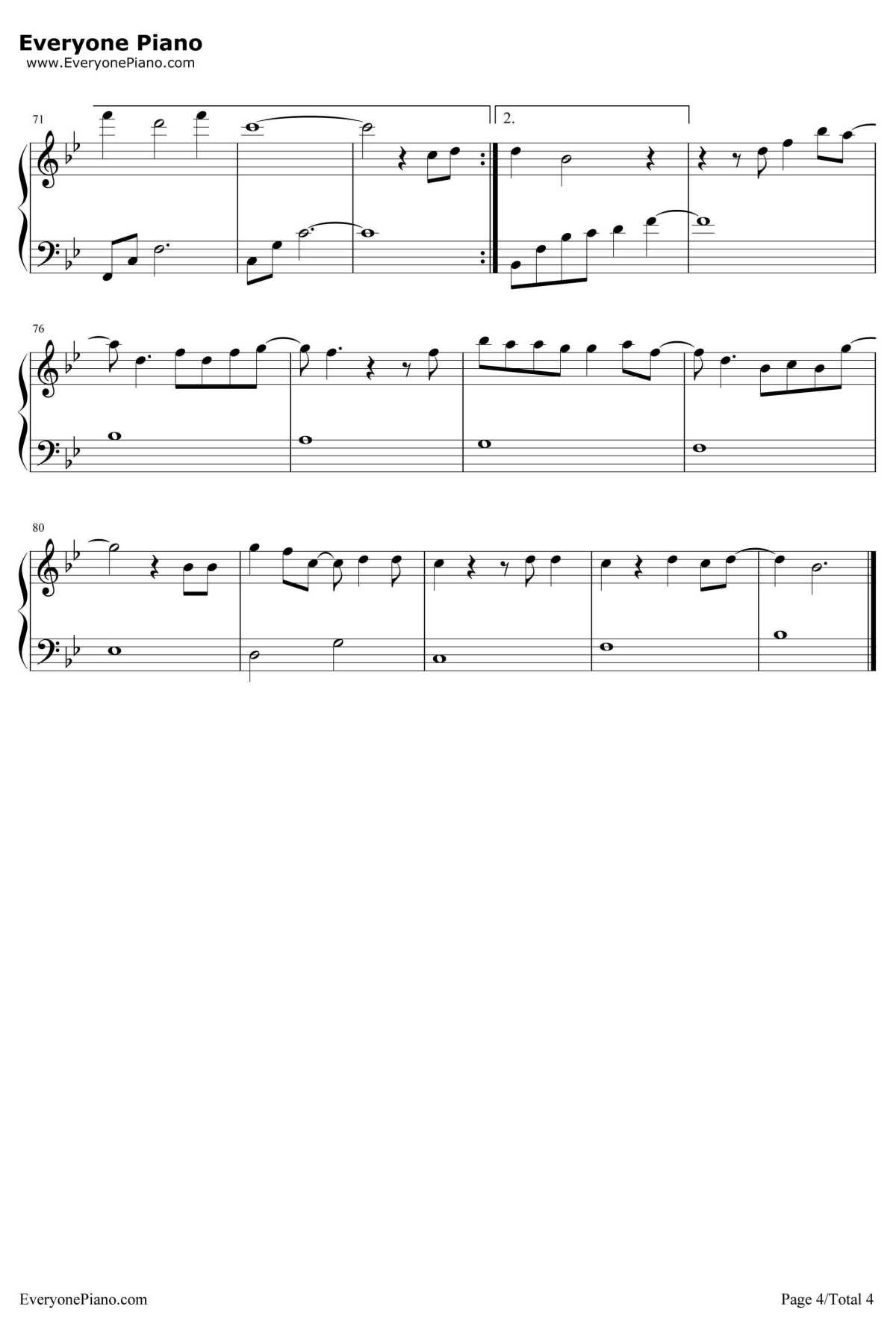 怎样遇见你钢琴谱-孙露4