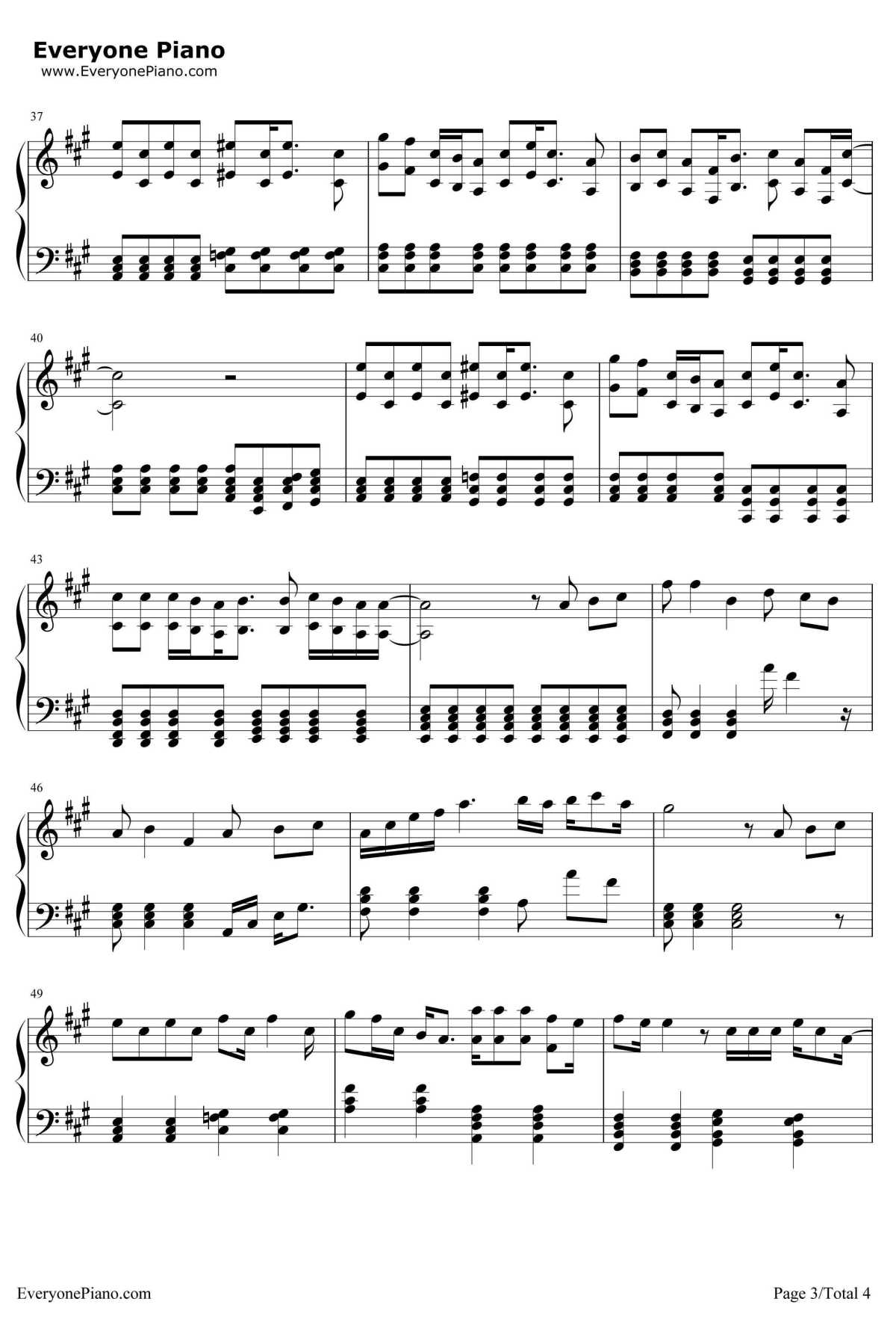 Just AnotherDay钢琴谱-LadyGaga3