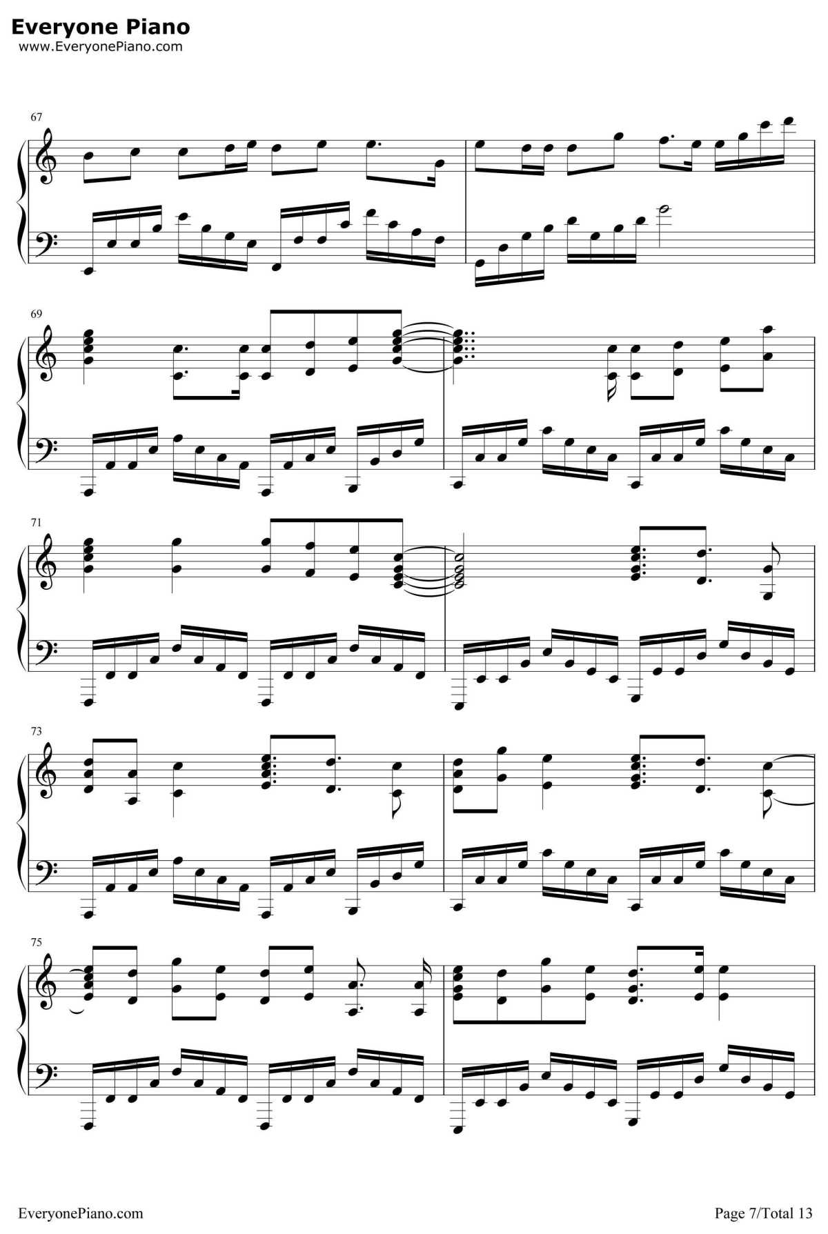 季节は次々死んでいく钢琴谱-amazarashi-东京喰种√A片尾曲7