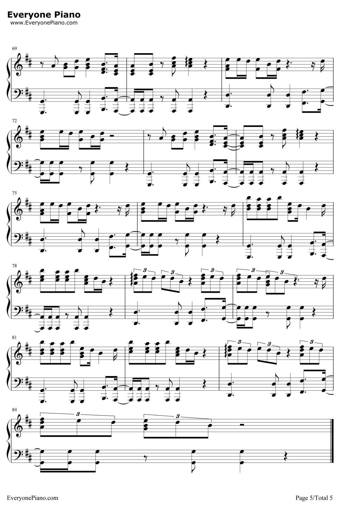 Sexual钢琴谱-Neikedft.Dyo5