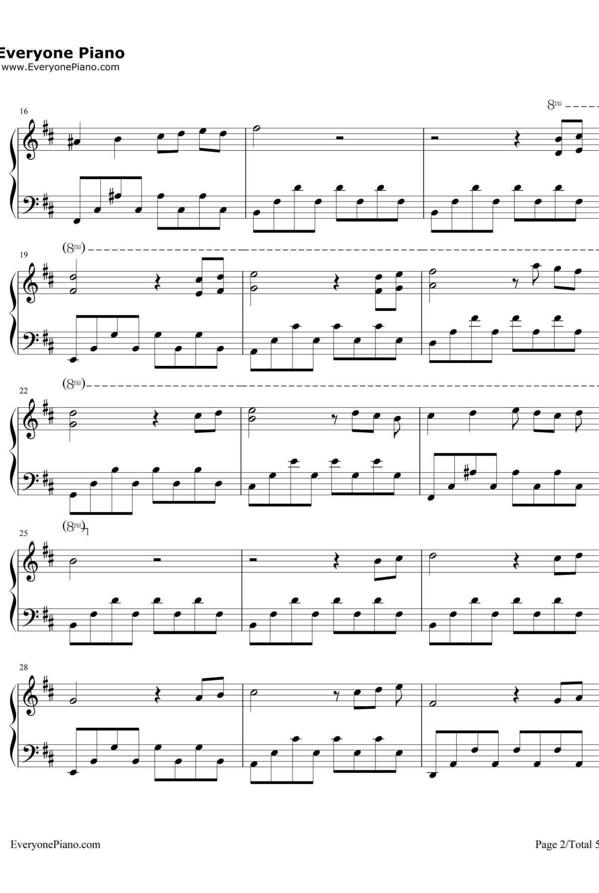 Into The Rain钢琴谱-EastRoot2