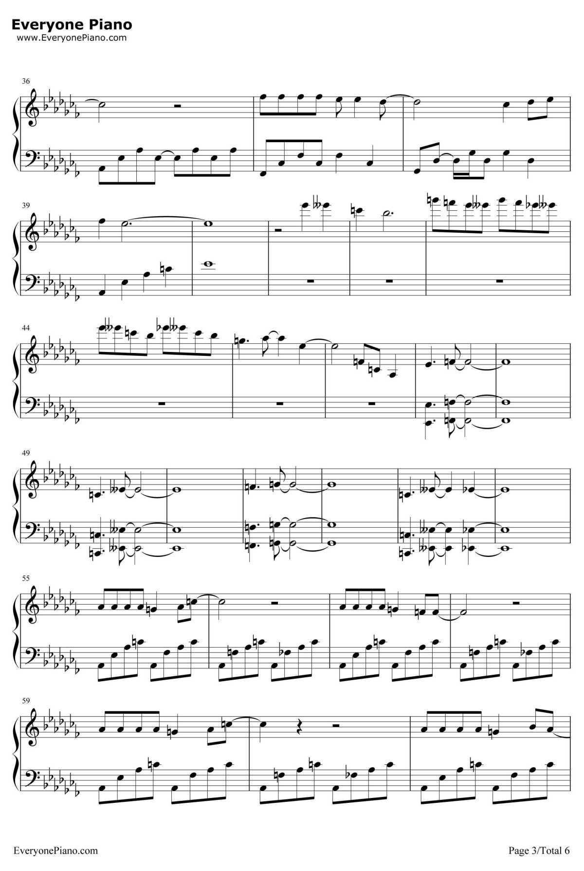 春风十里不如你钢琴谱-李健-春风十里不如你主题曲3