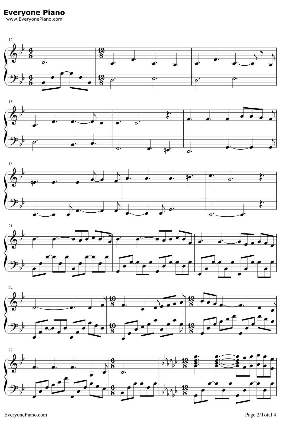 Memory钢琴谱-Grizabella-Cats插曲2