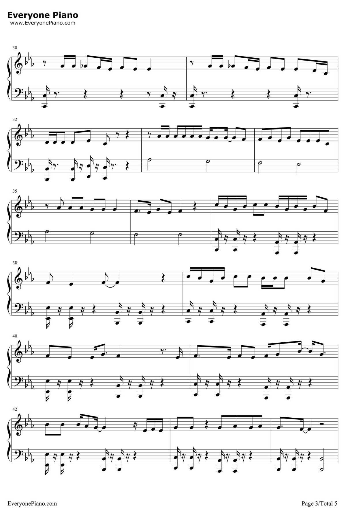 啷个哩个啷钢琴谱-鹏泊3