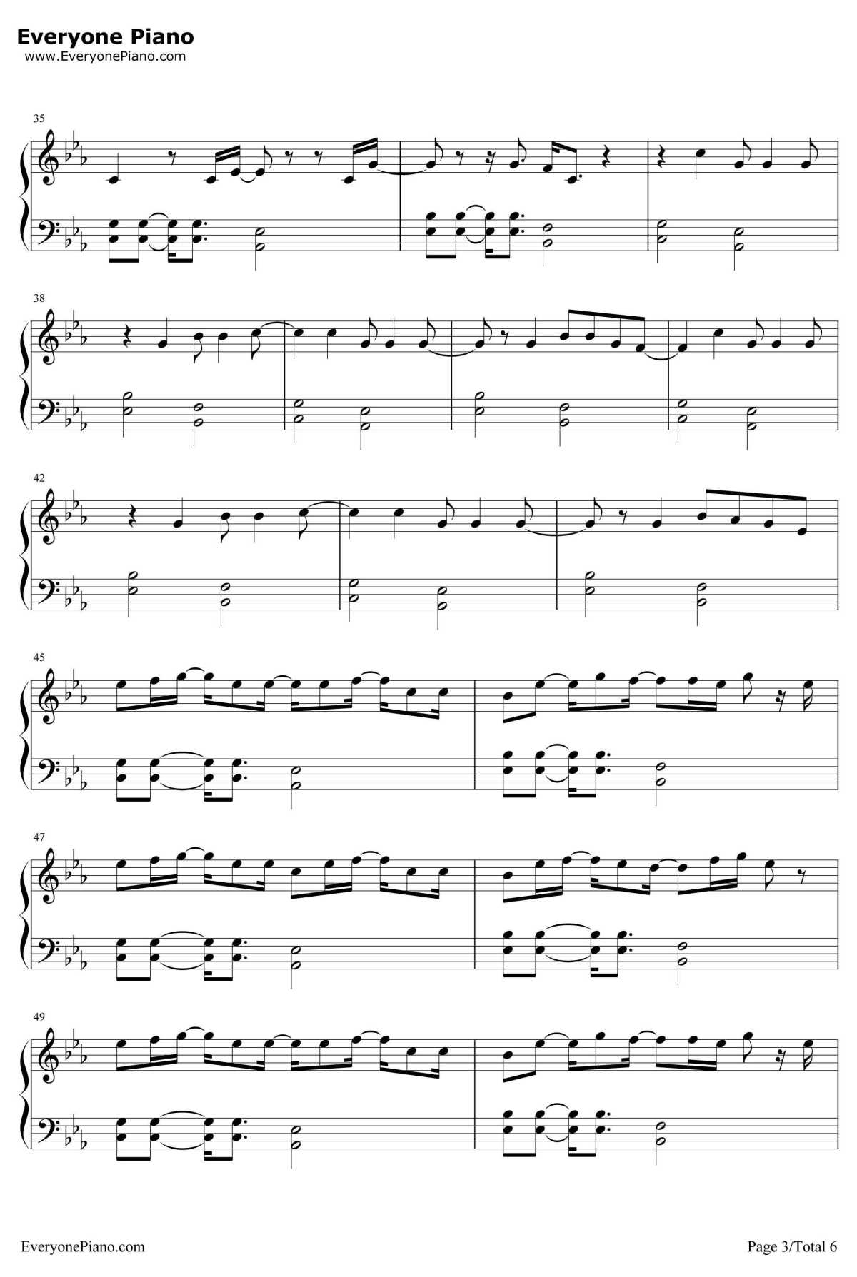 Sign钢琴谱-DEAMN3