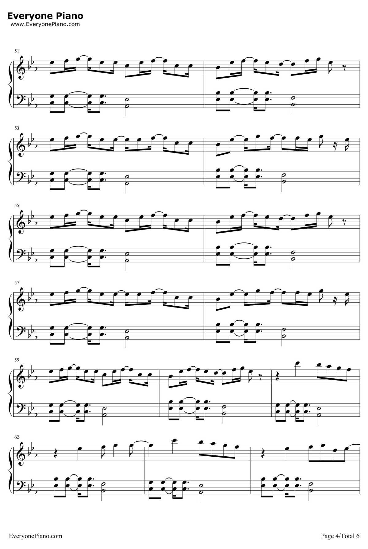 Sign钢琴谱-DEAMN4