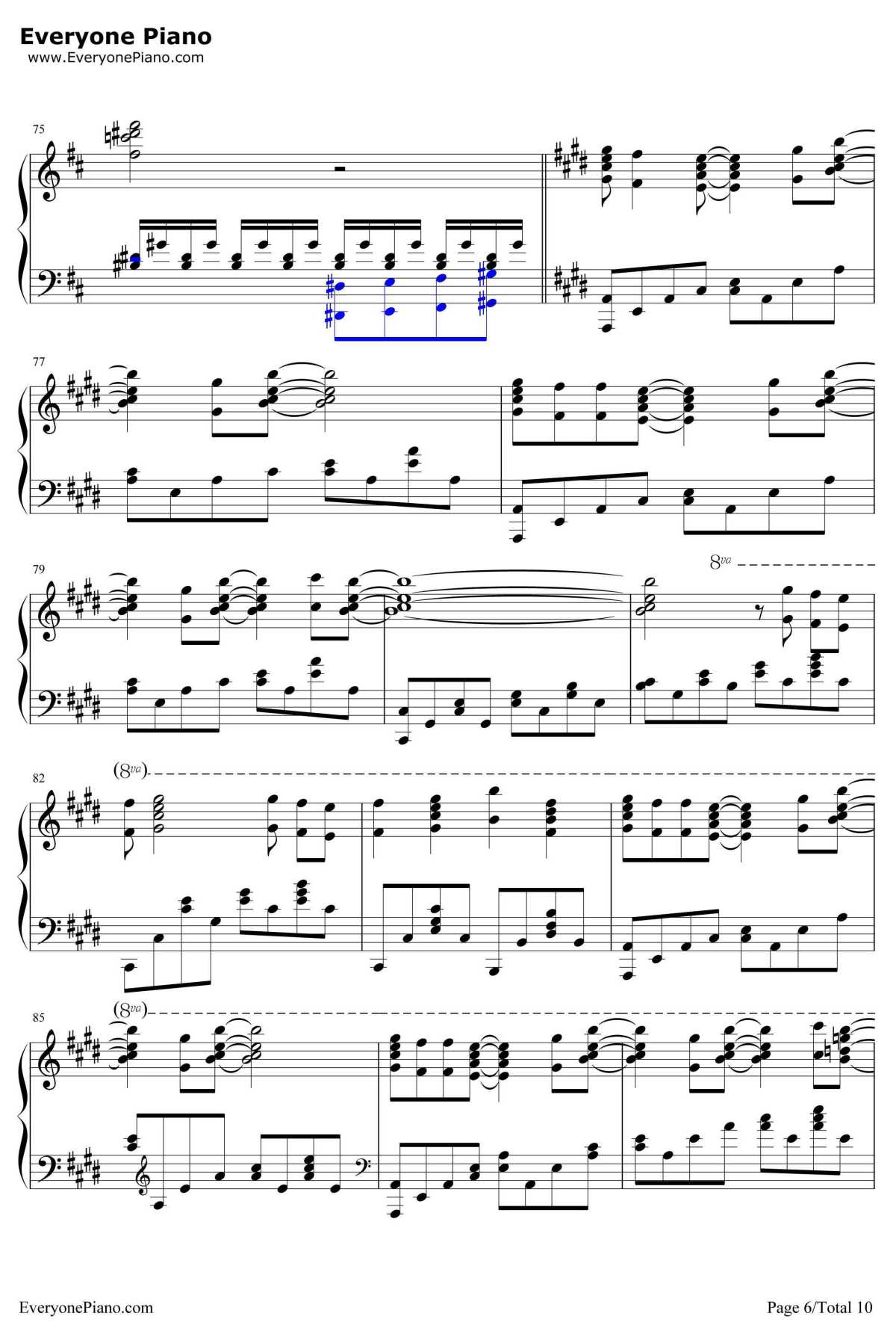 My Sou lYour Beats钢琴谱-Lia-AngelBeatsOP6