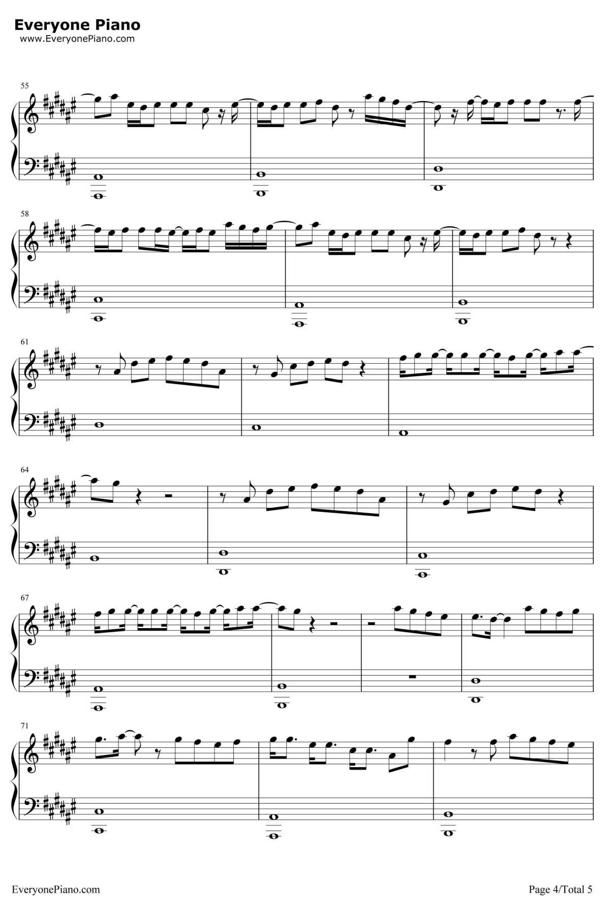 Attention钢琴谱-CharliePuth4