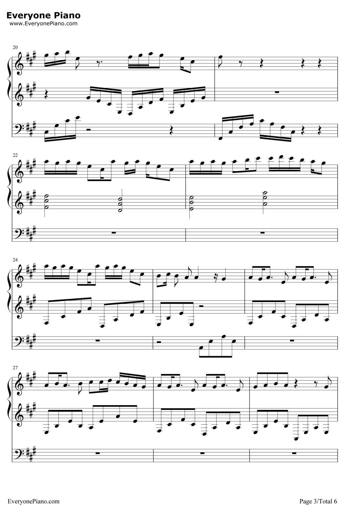 夕月奏钢琴谱-夕月奏-3