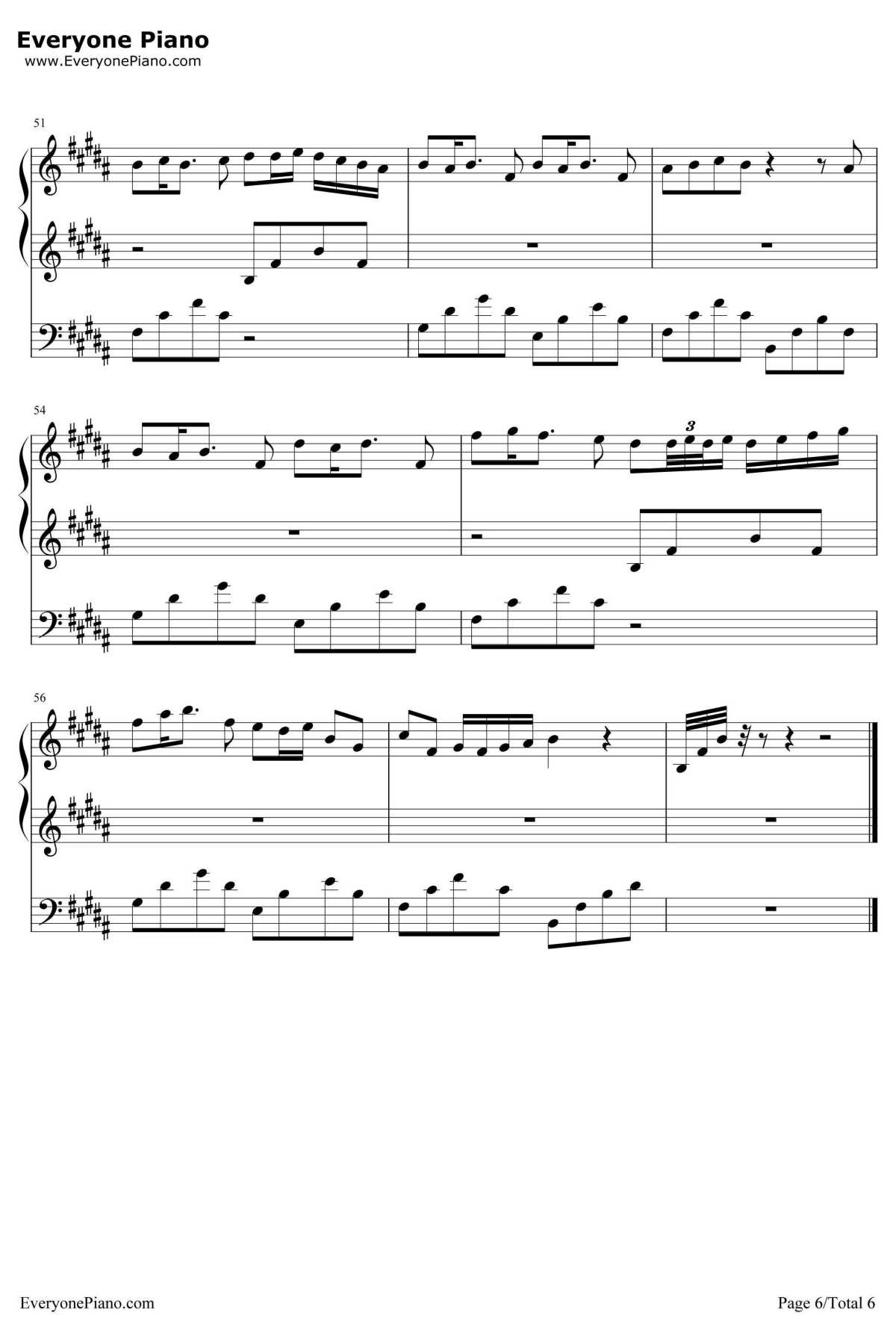 夕月奏钢琴谱-夕月奏-6