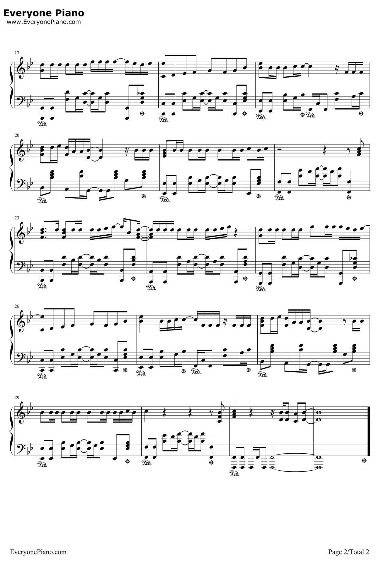 眠り姫钢琴谱-SEKAINOOWARI世界末日-SEKAINOOWARI2