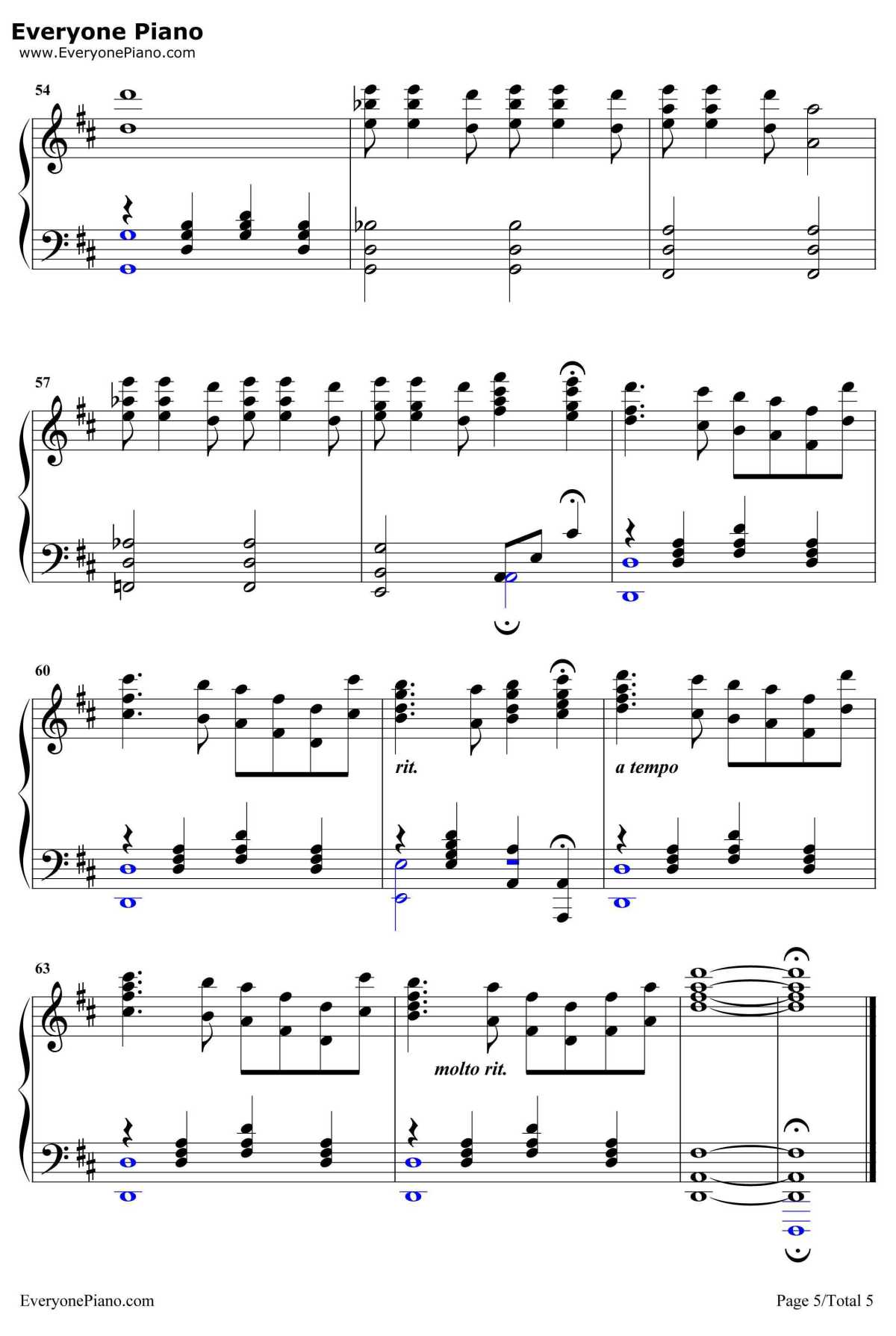 La Vie En Rose钢琴谱-EdithPiaf5