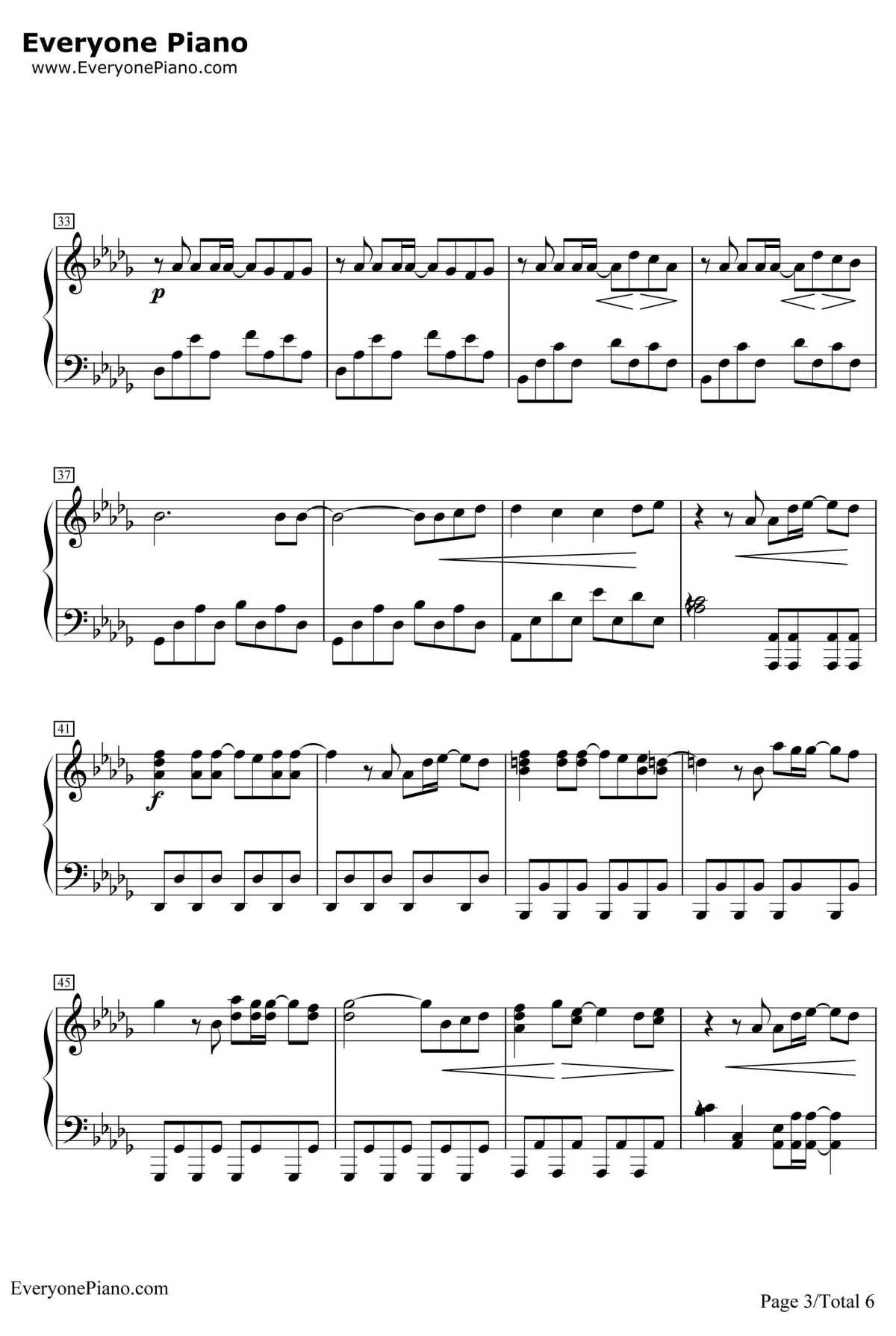 默默无语钢琴谱-朴信惠张根硕9thstreet-《原来是美男啊》插曲3