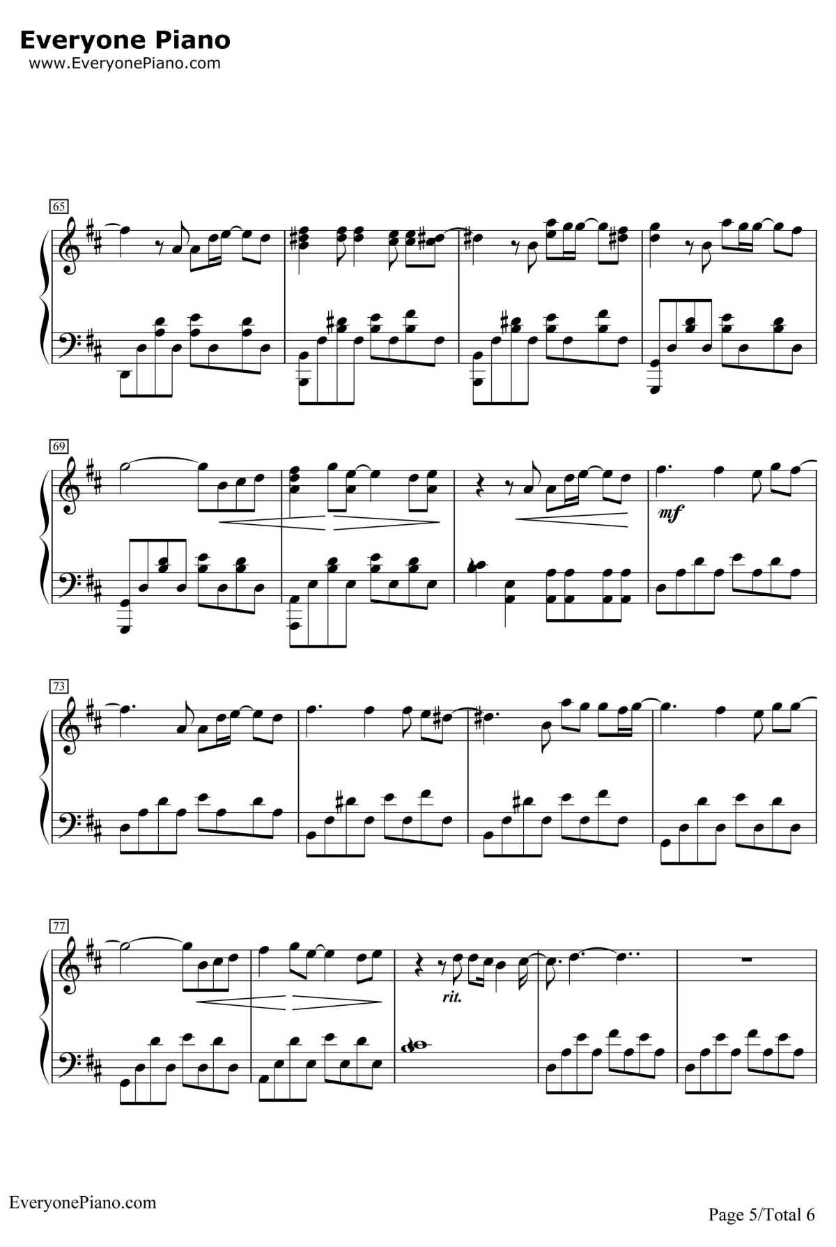 默默无语钢琴谱-朴信惠张根硕9thstreet-《原来是美男啊》插曲5