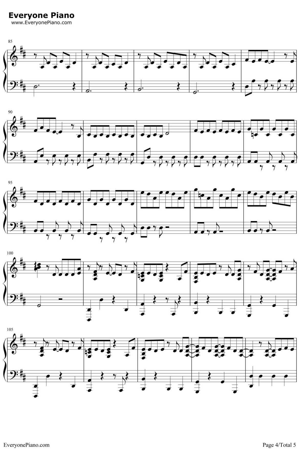 Love Song钢琴谱-BigBang4