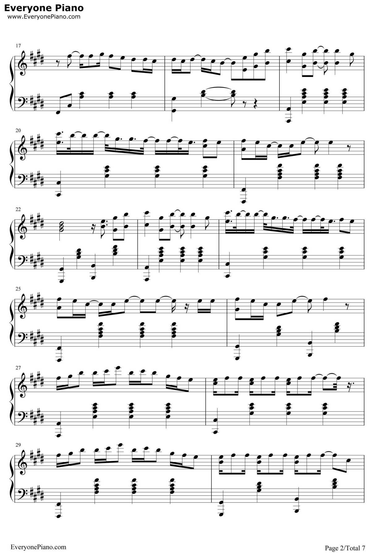 Love Me Harder钢琴谱-ArianaGrande&TheWeeknd2