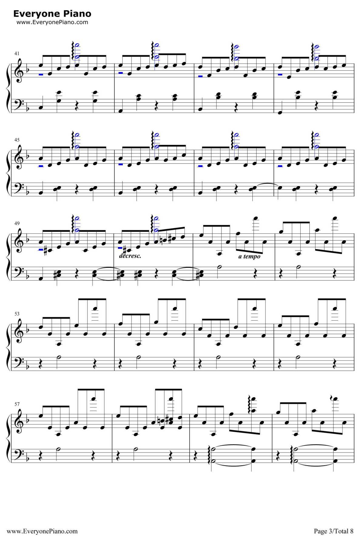 几度枫红钢琴谱-林海-林海-非常好听3