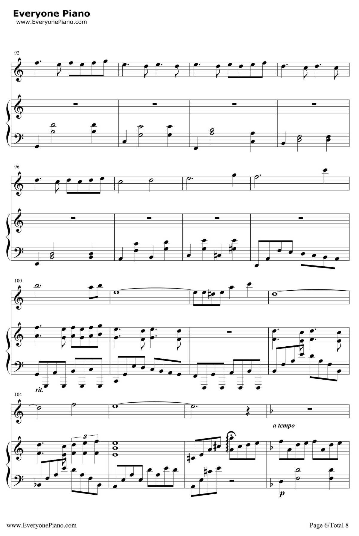 几度枫红钢琴谱-林海-林海-非常好听6