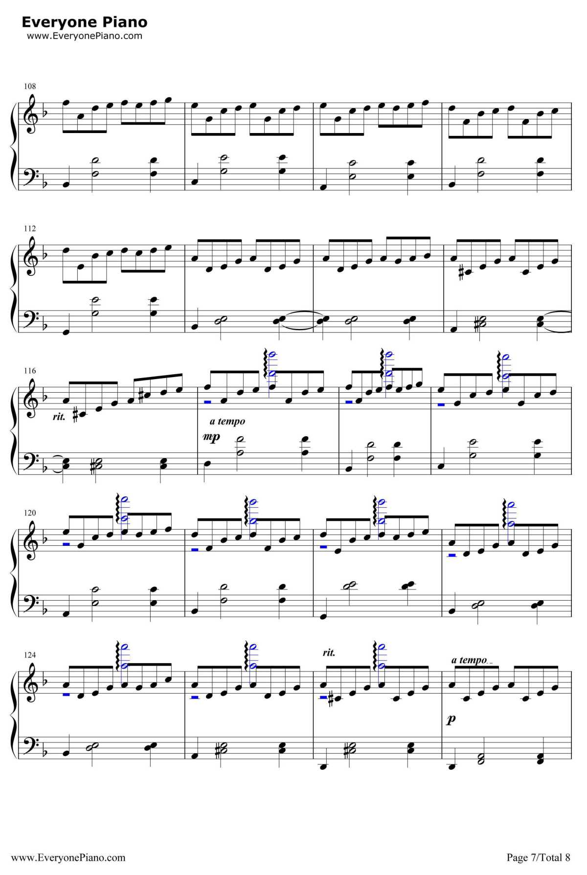 几度枫红钢琴谱-林海-林海-非常好听7