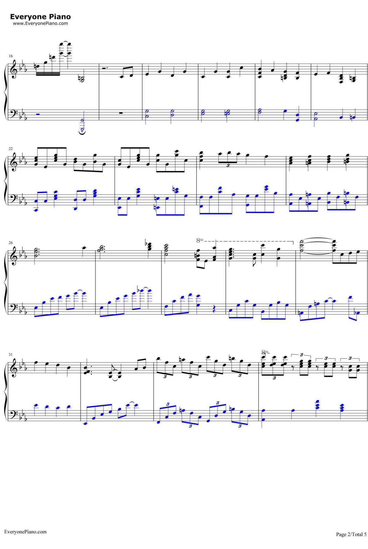 ピアノ协奏曲第1番“蝎火”钢琴谱-wac2