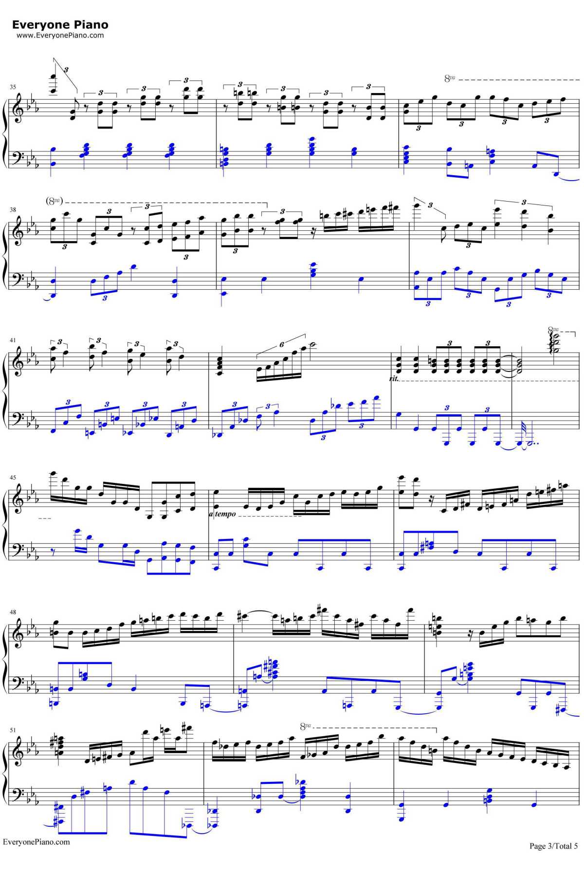 ピアノ协奏曲第1番“蝎火”钢琴谱-wac3