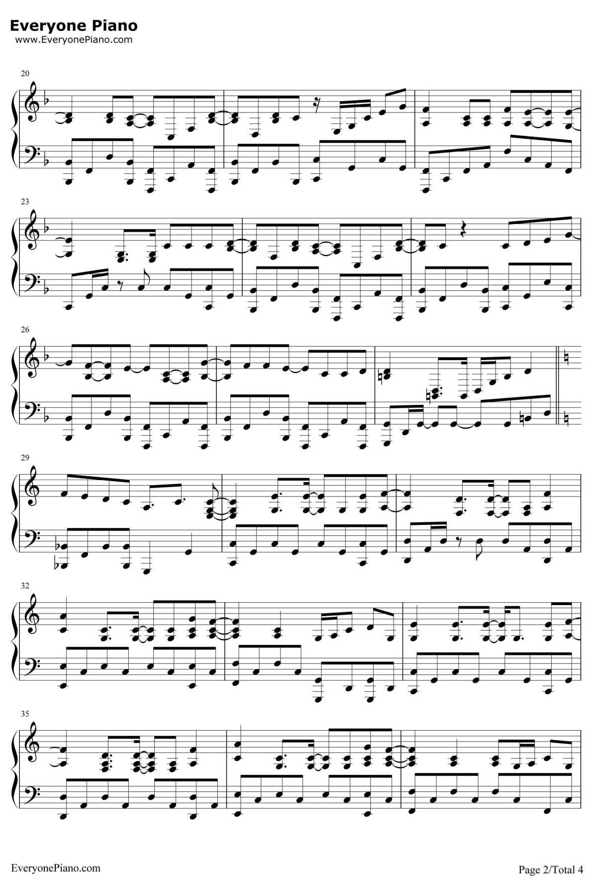 Just Wanna Be With You钢琴谱-歌舞青春3-《歌舞青春3》插曲2