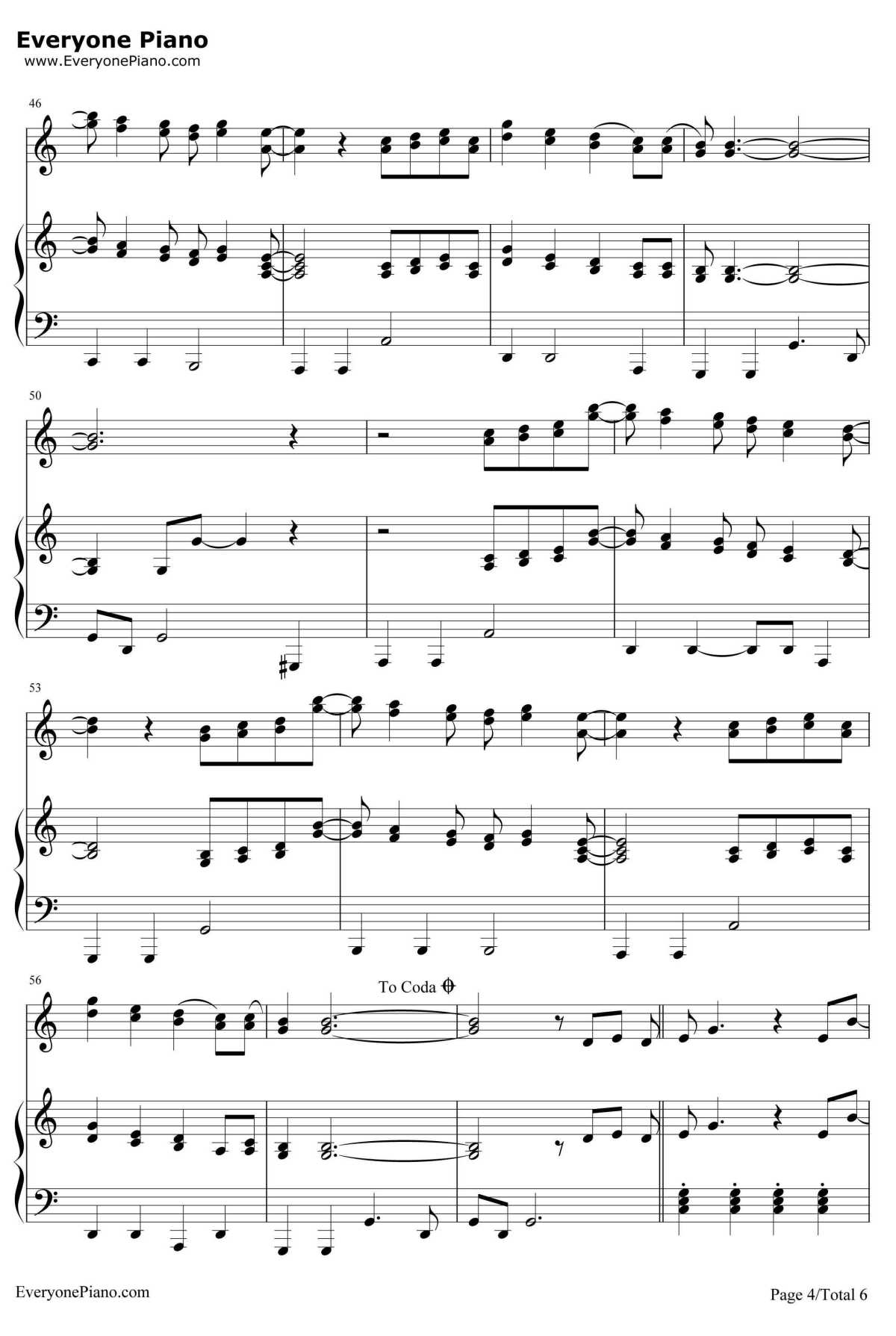 Lucky钢琴谱-JasonMraz&ColbieCaillat4