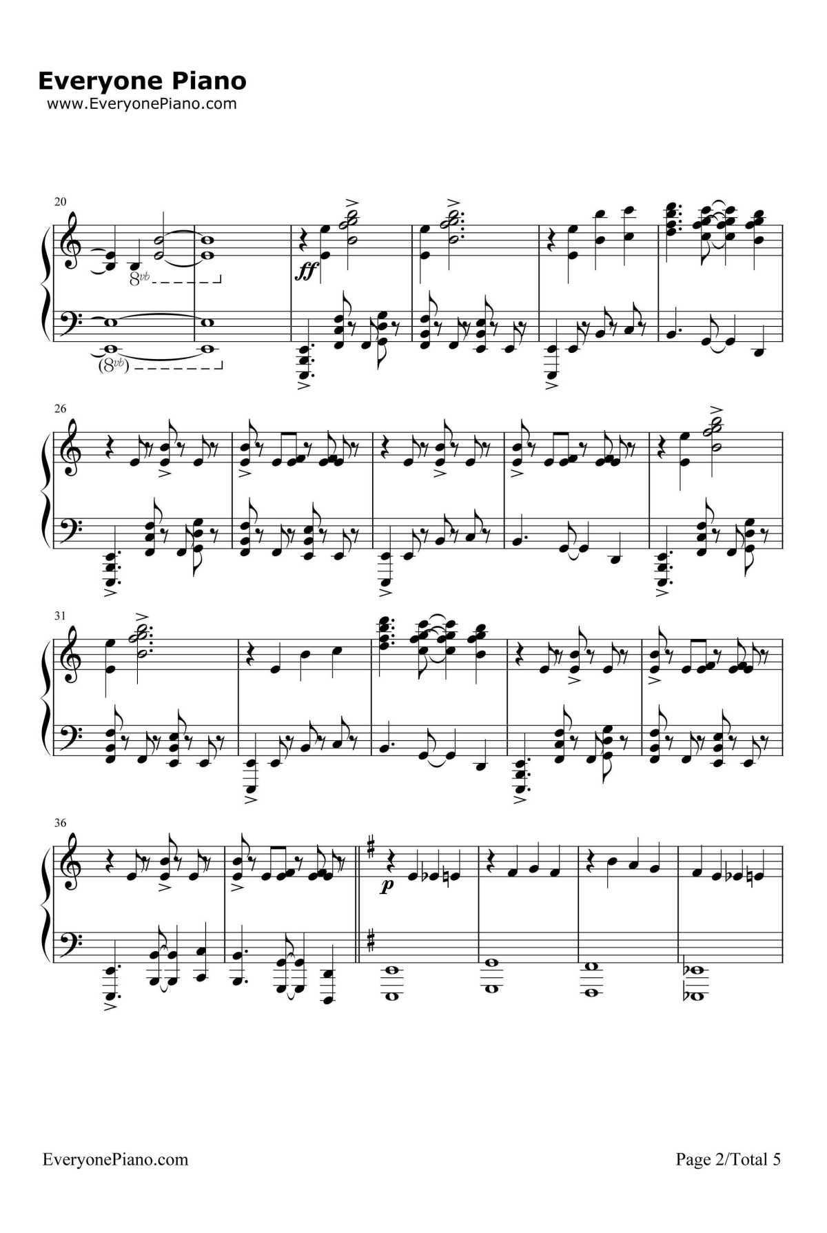 Jingo Jungle钢琴谱-MYTH&ROID-幼女战记OP2