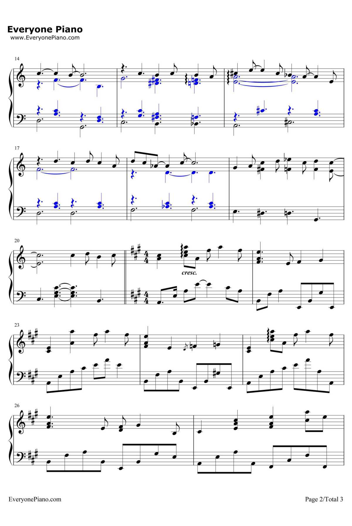 Dream A Little Dream Of Me钢琴谱-Yiruma　李闰珉2