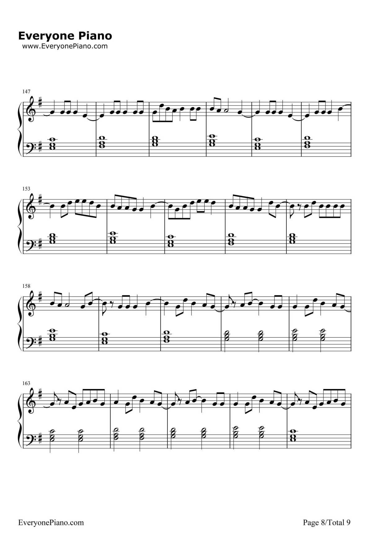 I'm the One钢琴谱-DJKhaled8