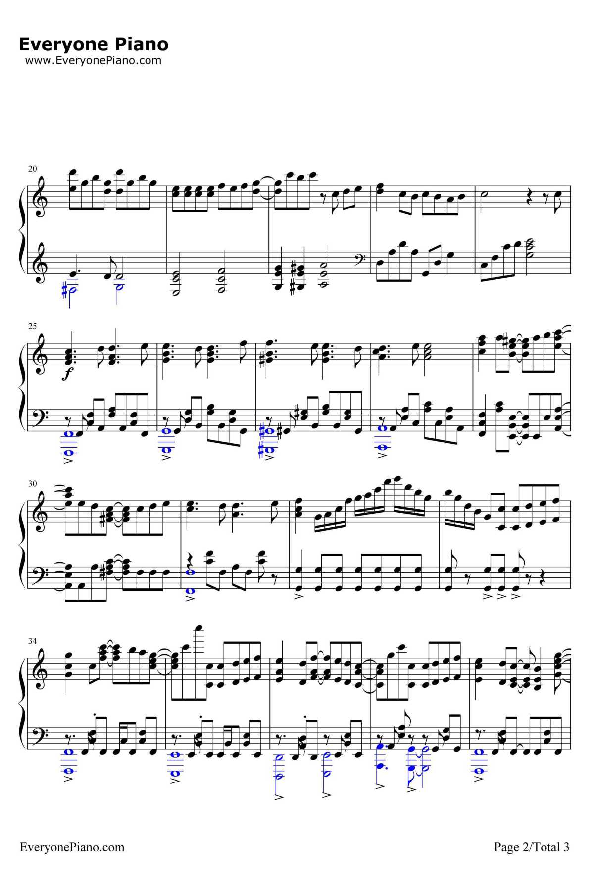 フェアリーテイル钢琴谱-三月のパンタシア-亚人酱有话要说ED2