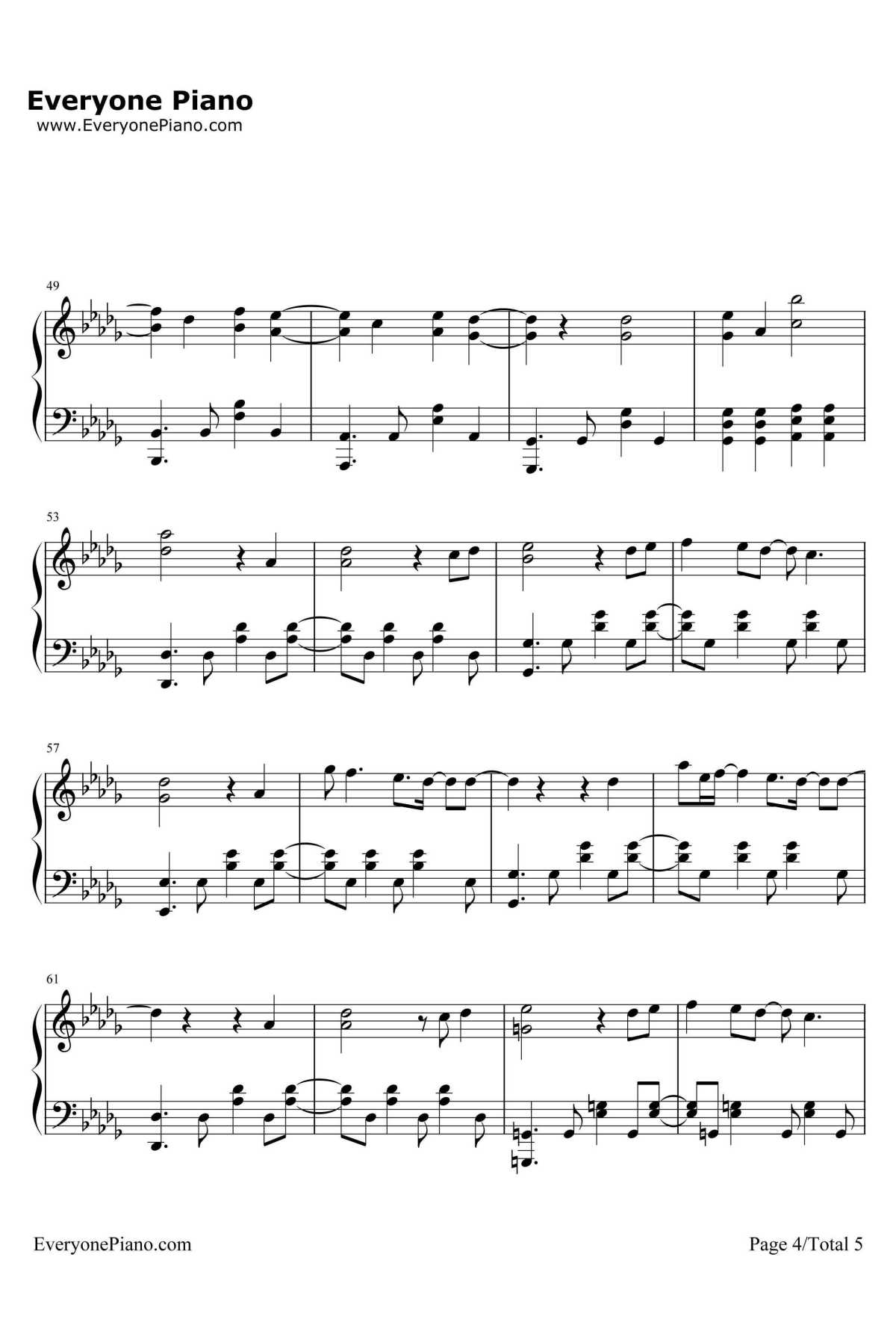 ファイター钢琴谱-BUMPOFCHICKEN-3月的狮子ED4