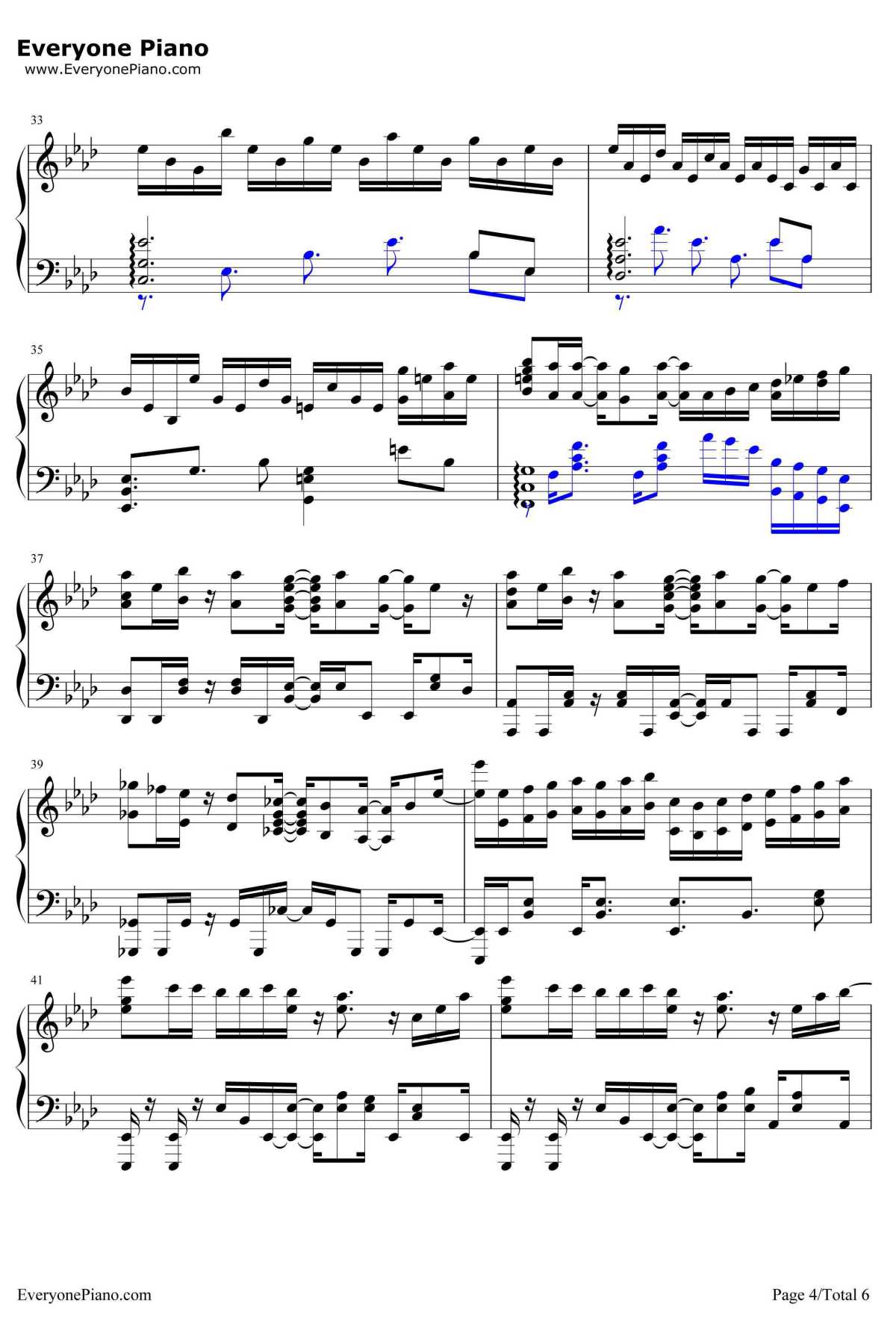 夢地図钢琴谱-GUMI4