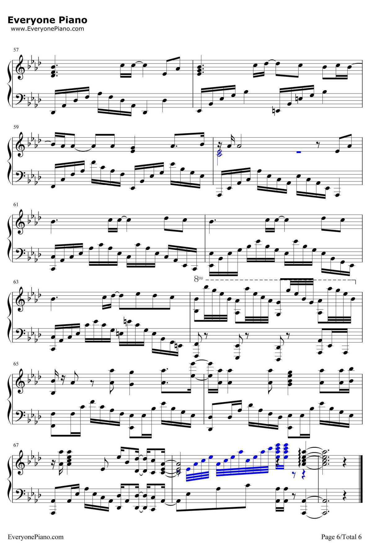 夢地図钢琴谱-GUMI6