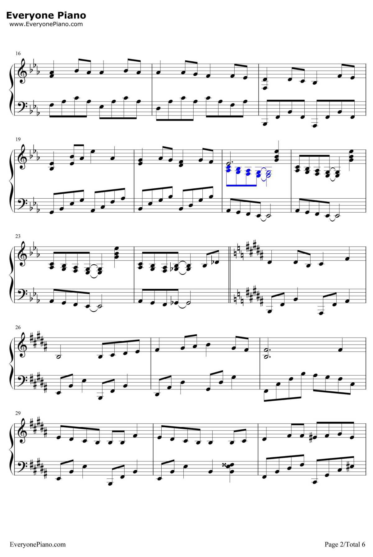 Butterfly钢琴谱-木村KAELA2