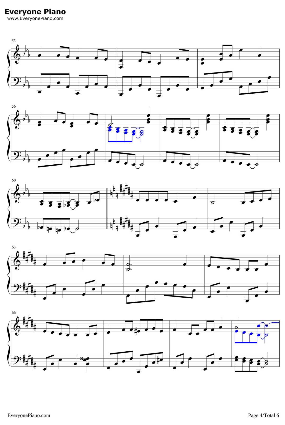 Butterfly钢琴谱-木村KAELA4