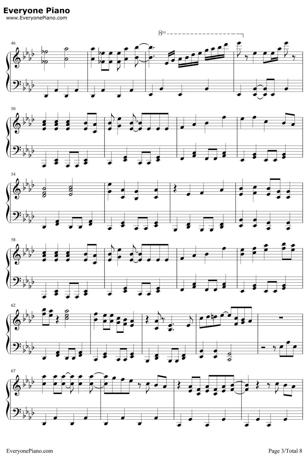 想像フォレスト钢琴谱-IA-空想フォレスト3