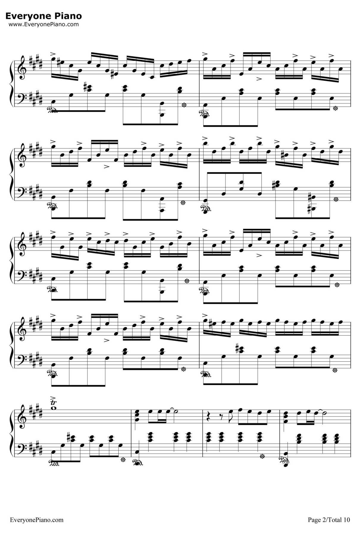 Godknows...钢琴谱-平野绫-凉宫春日的忧郁2