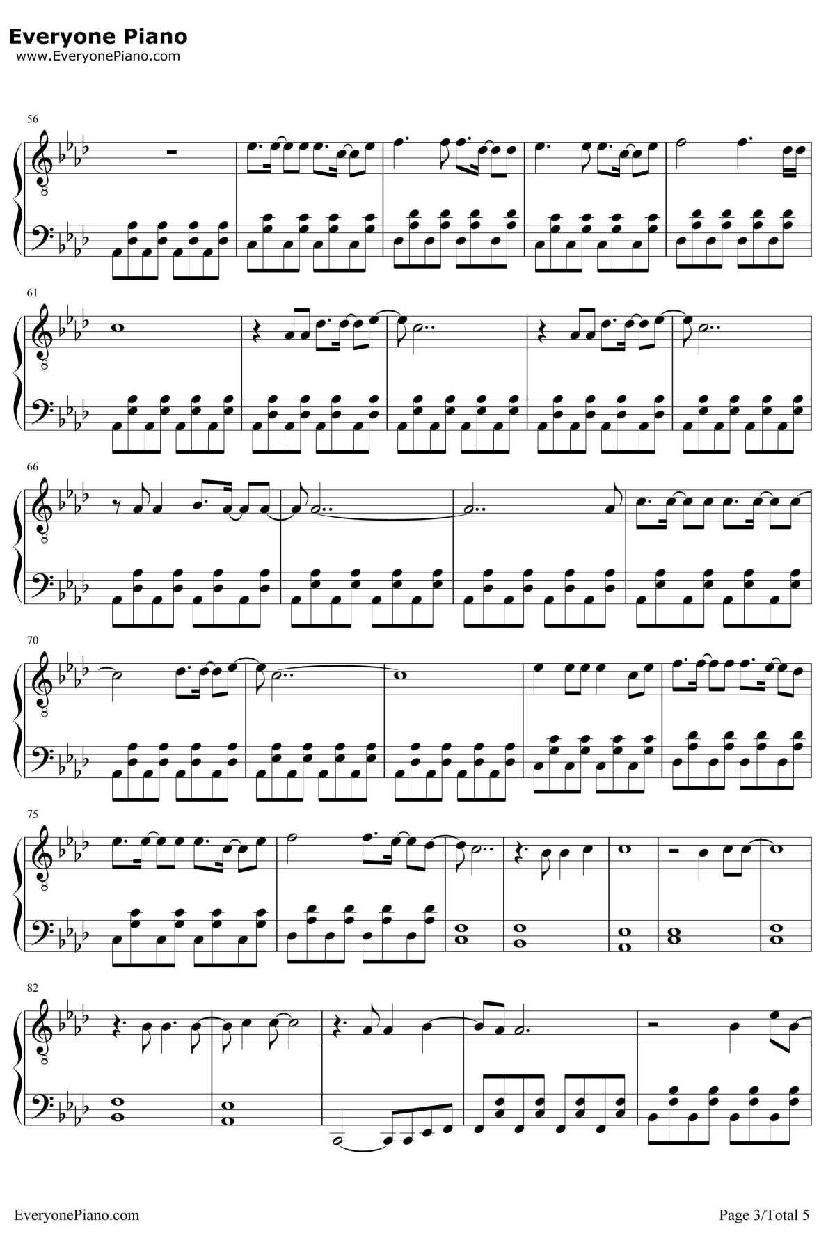 Malibu钢琴谱-MileyCyrus3