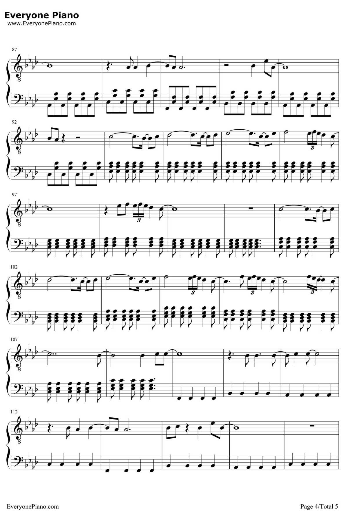 Malibu钢琴谱-MileyCyrus4