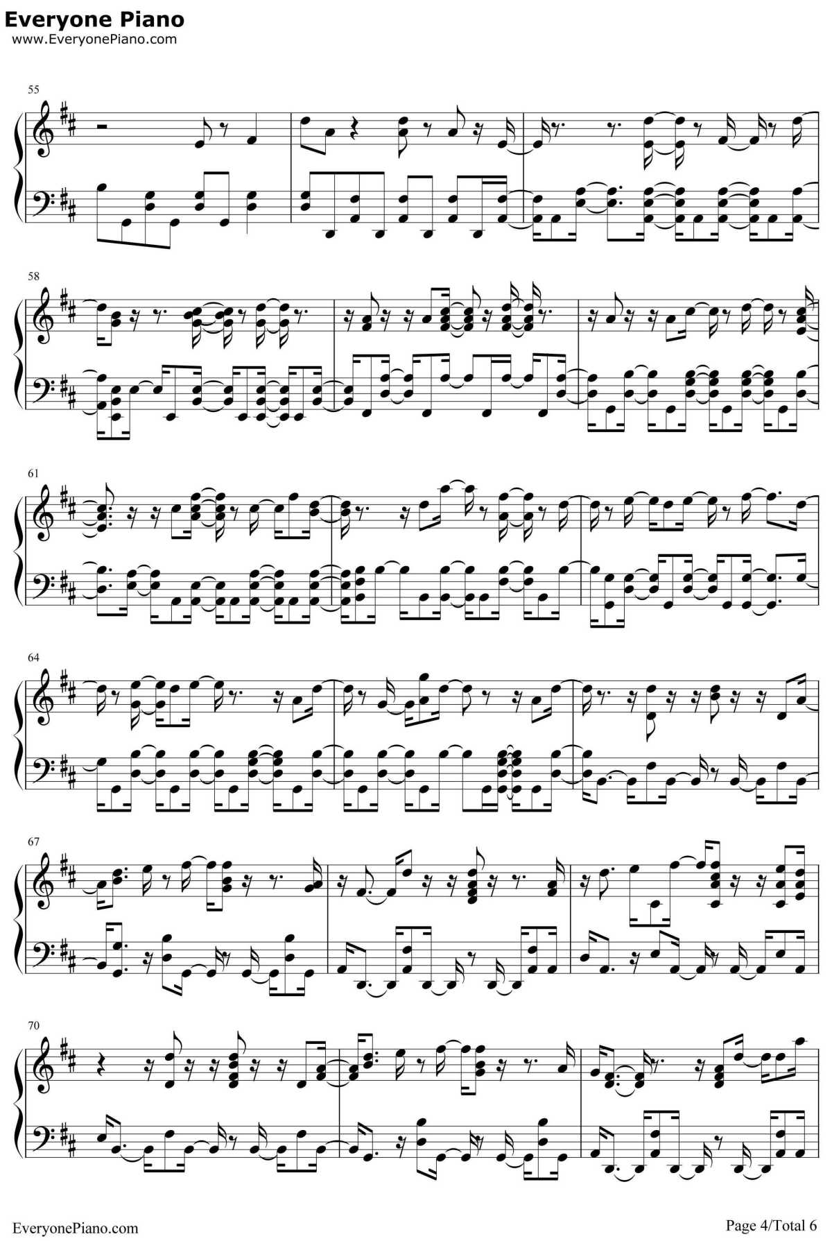 Tired钢琴谱-AlanWalkerftGalvinJames4