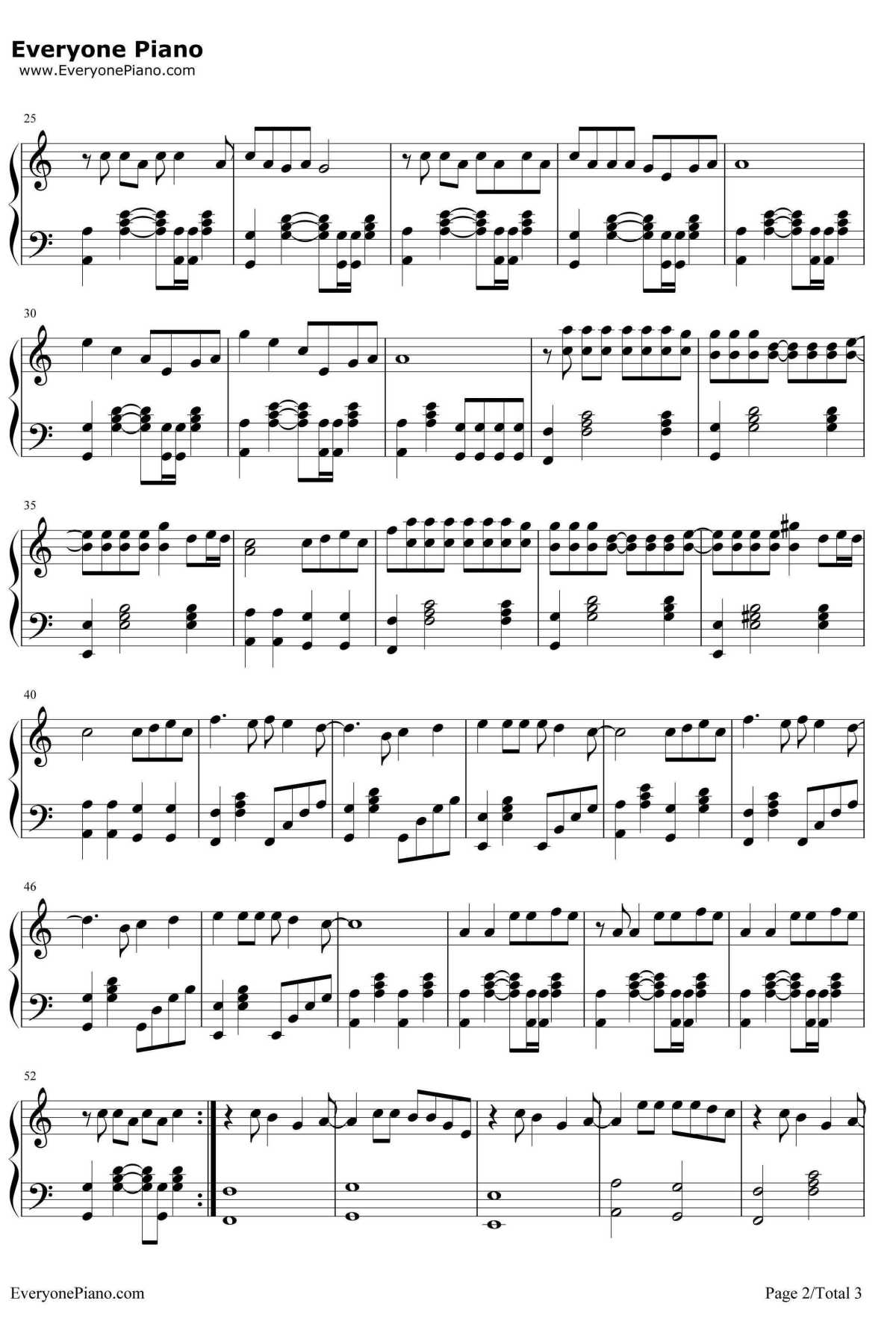 Lady Ga Ga罗曼死钢琴谱-LadyGaGa-BadRomance2